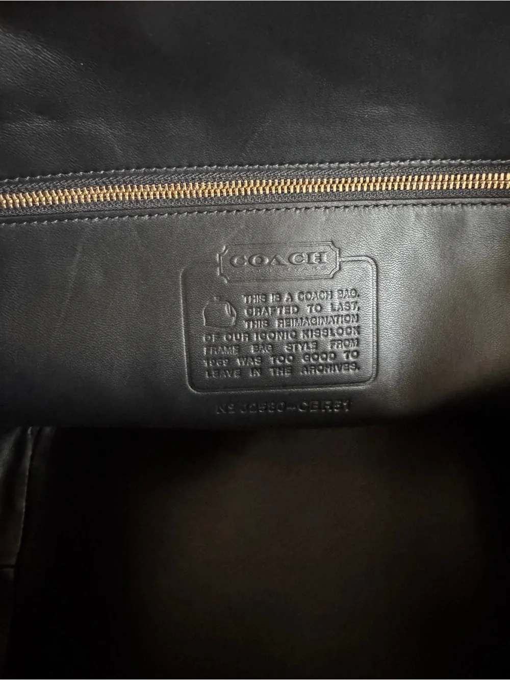COACH OVERSIZED Kisslock Bag